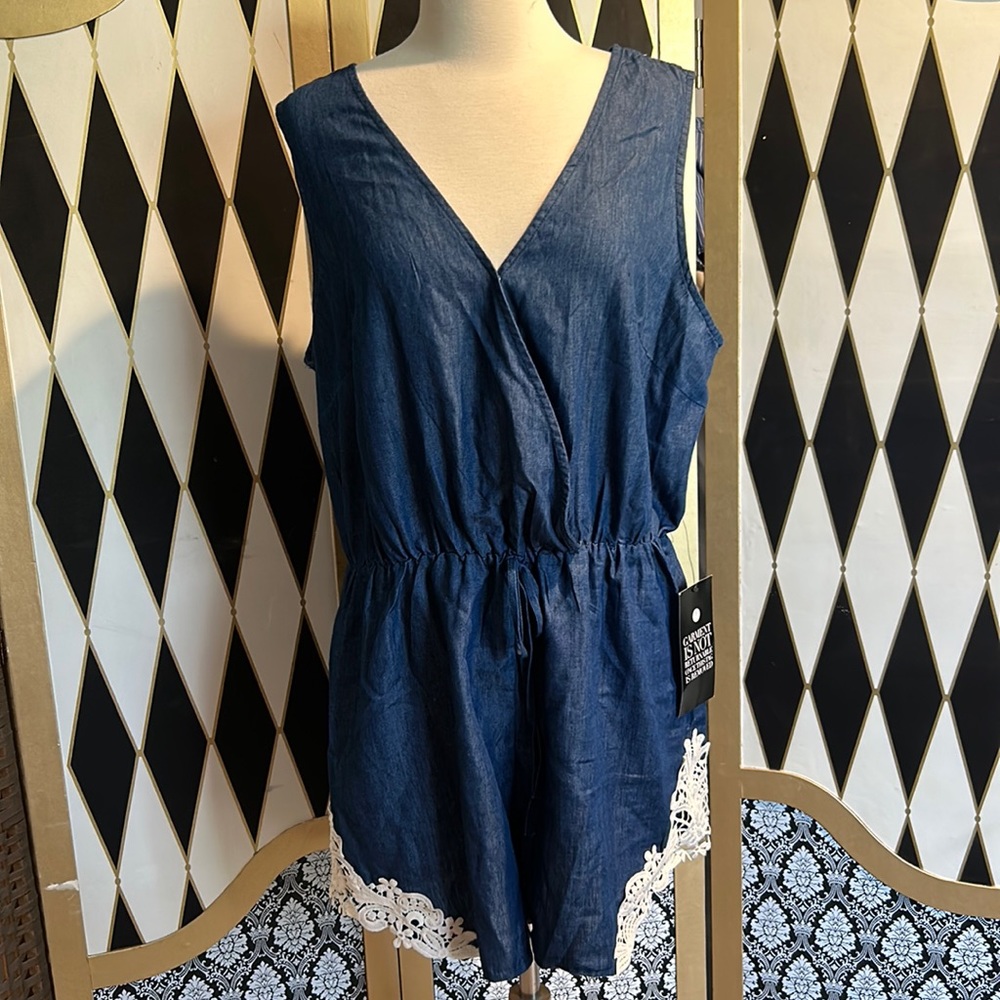 NWT one piece romper dressy short set